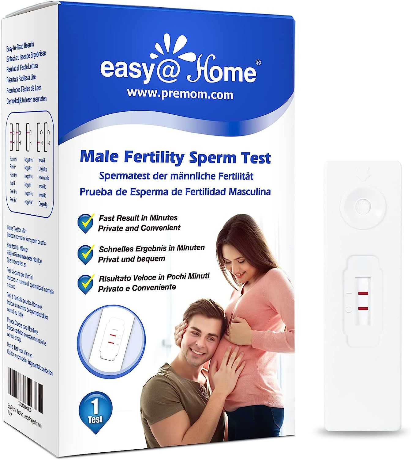 Fruchtbarkeitstest Sperma Test für Männer Easy@Home 1 x