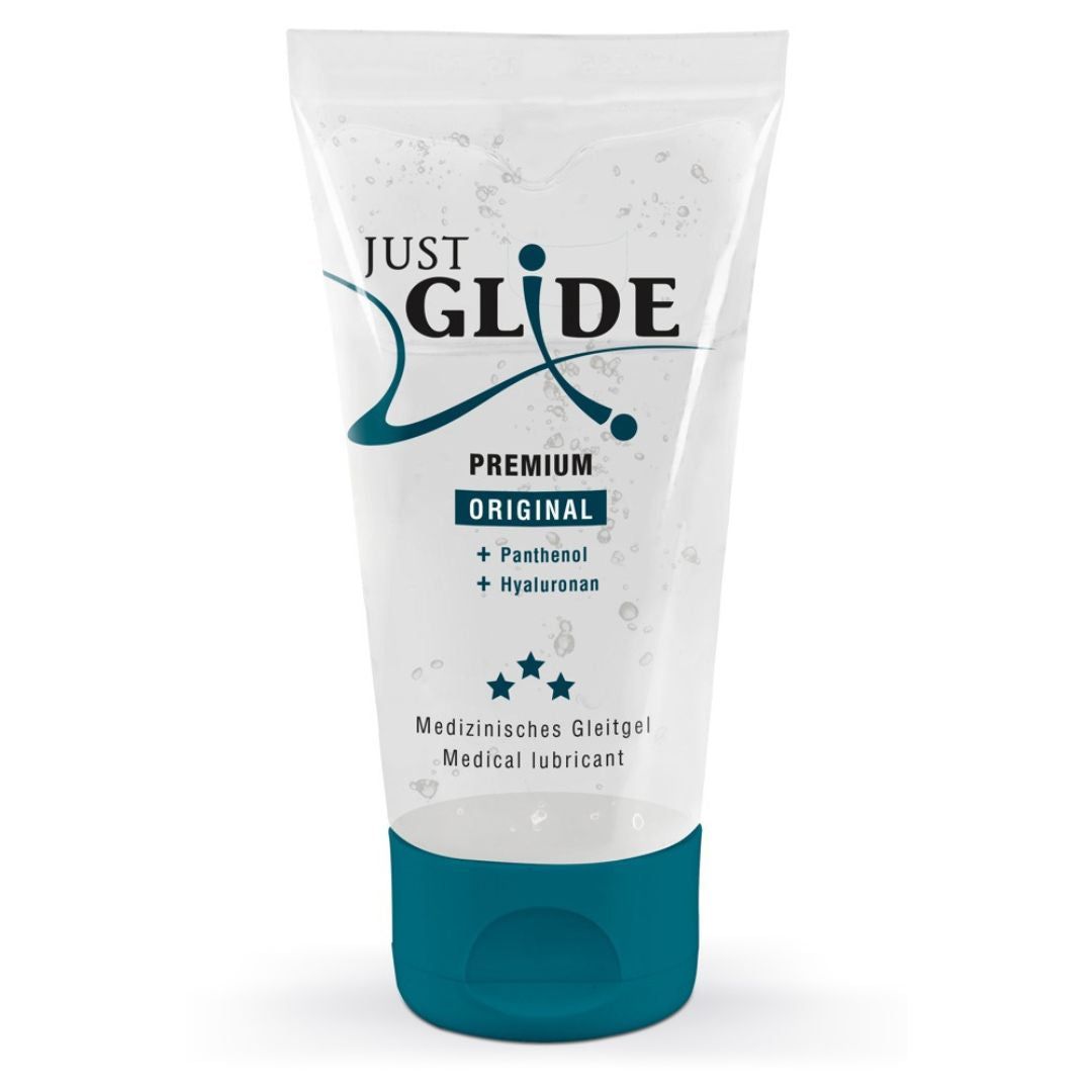 Gleitgel auf Wasserbasis "Premium" | Mit Hyaluron und Panthenol  | Just Glide