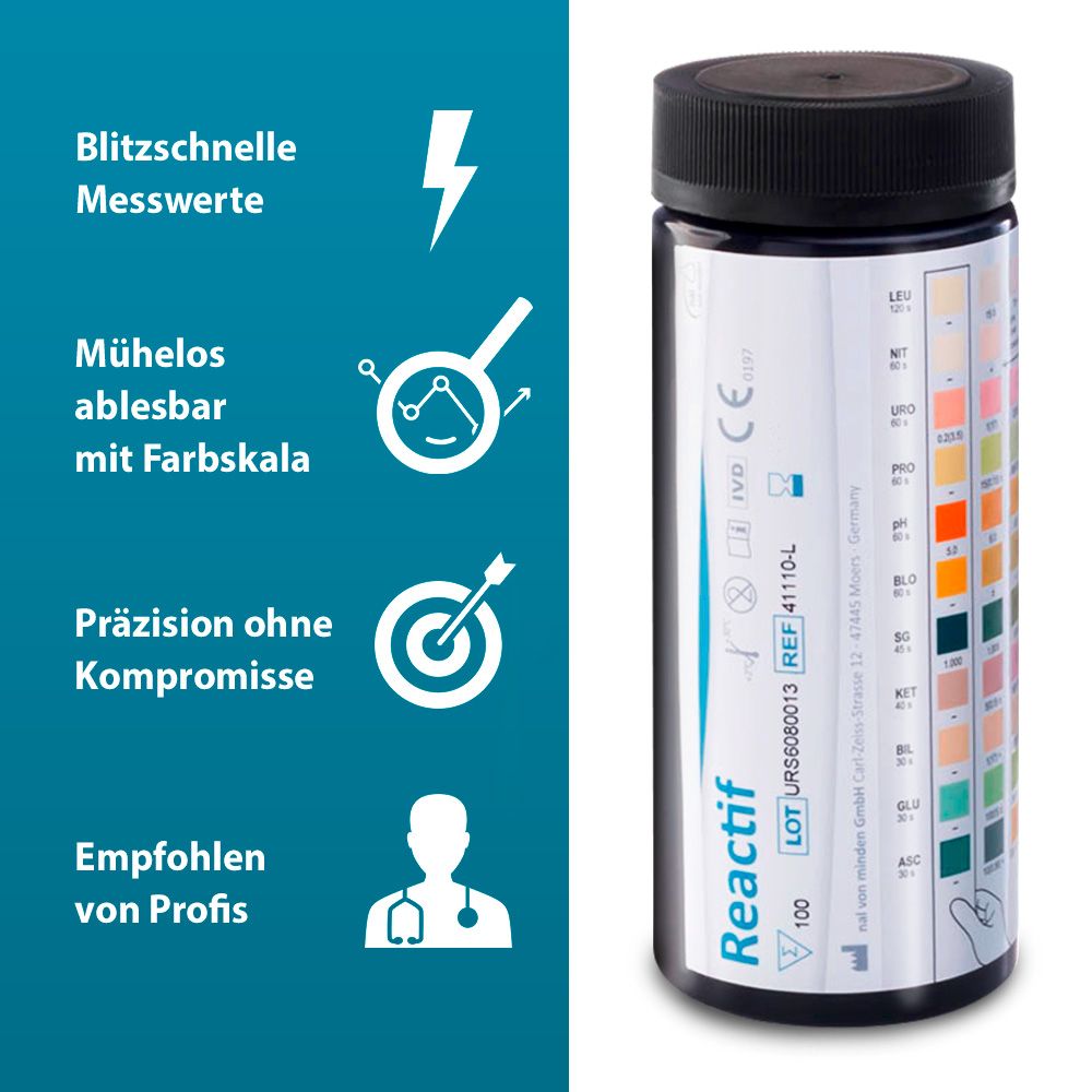 Reactif Gesundheitstest - Urin Teststreifen für 11 Parameter