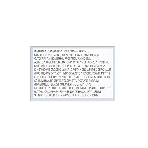 Text: Inhaltsstoffe. Aqua/Water/Eau, Cyclopentasiloxane, Butylene Glycol, Dimethicone, Glycerin, etc.