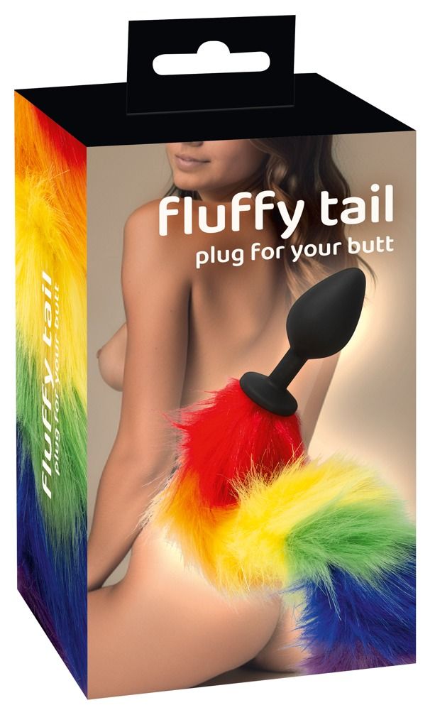 Verpackung mit Fluffy Tail. Text: Fluffy tail plug for your butt.