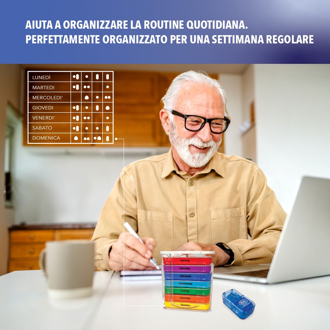 IEA Medical Medikamentenbox und Tablettenteiler Set