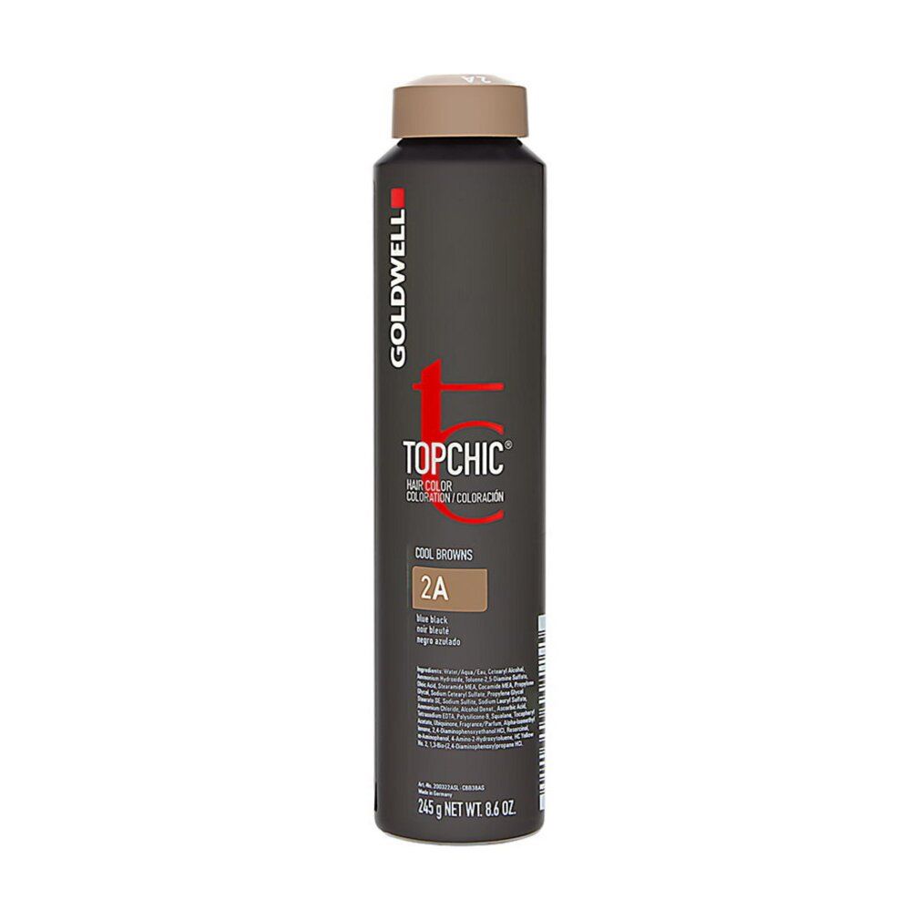 Goldwell, TopChiclycerin, permanente Haarfarbe, 2A Blauschwarz