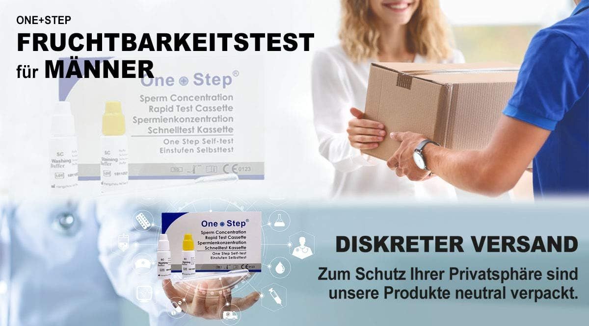 One+Step Fruchtbarkeitstest Sperma Test für Männer - Spermientest für zu Hause