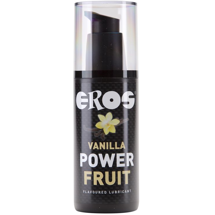 Eros Power Fruit Massagegel Vanille, 100ml Flasche mit Pumpspender.