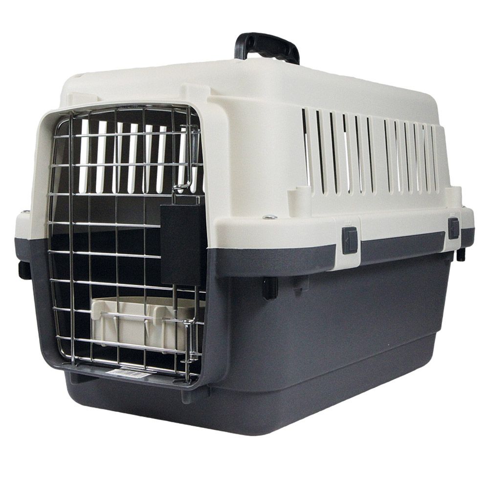 Größe M - stabile und geräumige Transportbox - Hundetransportbox - ideal  für Reisen 1 St 