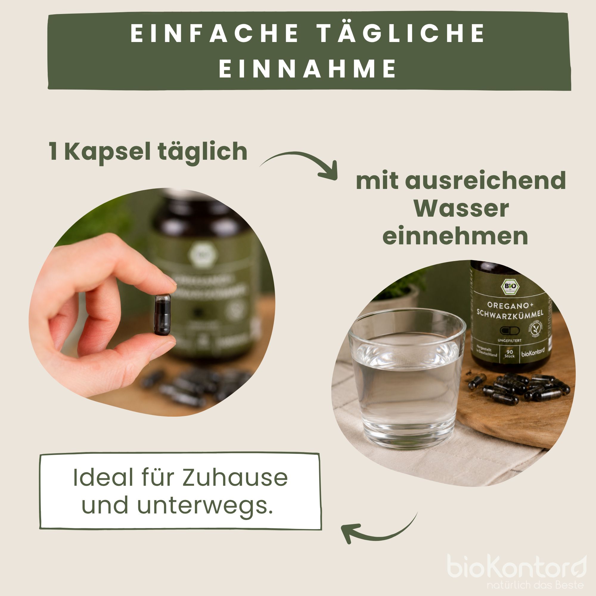 Oreganoöl und Schwarzkümmelöl Kapseln - 100 mg Carvacrol
