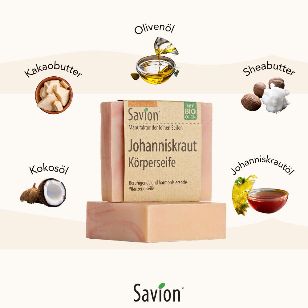 Savion Johanniskraut Körper- und Haarseifen 2er Set
