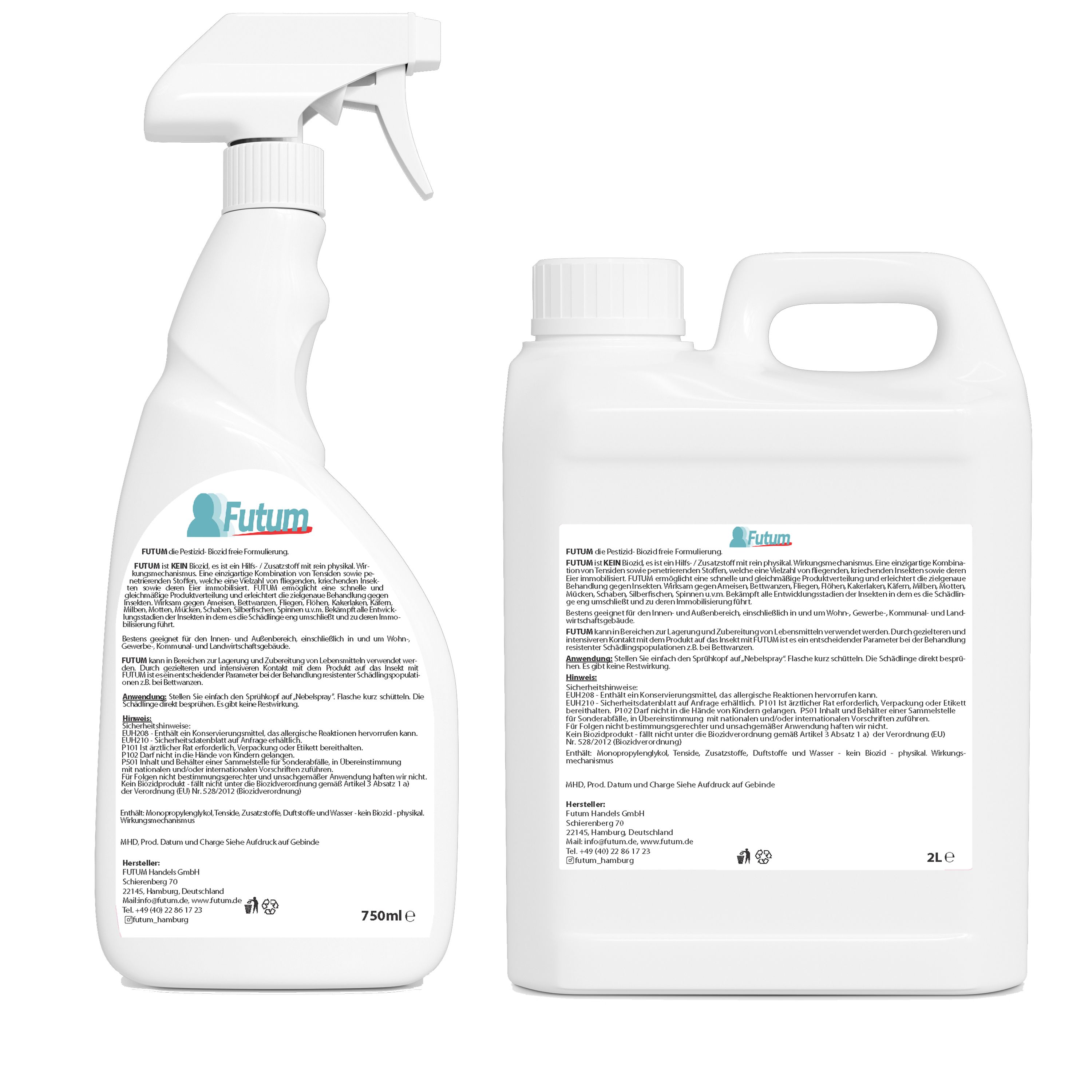 FUTUM 2L + 750ml Zecken- / Mückenspray