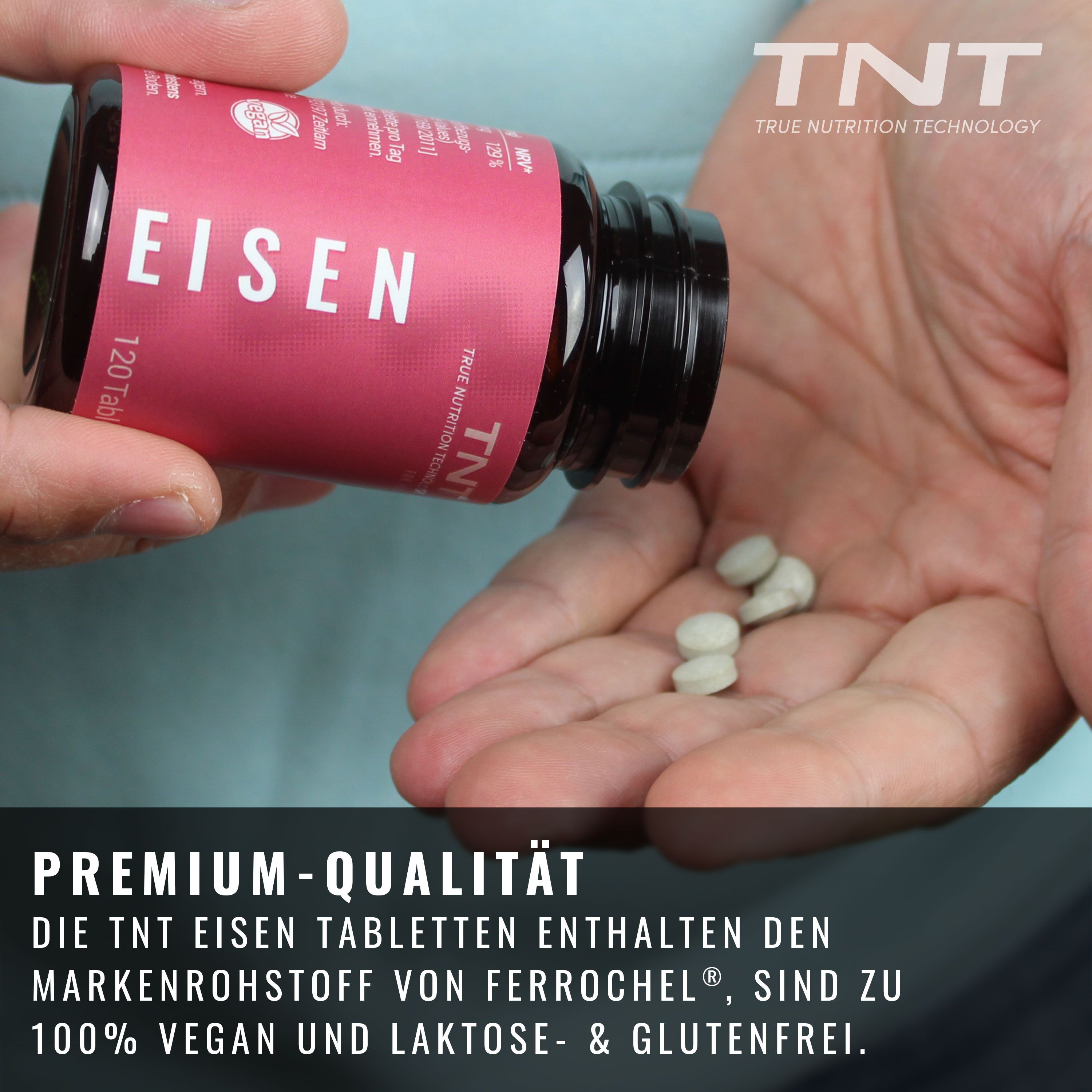 TNT Eisen - mit 18mg Eisen pro Tablette