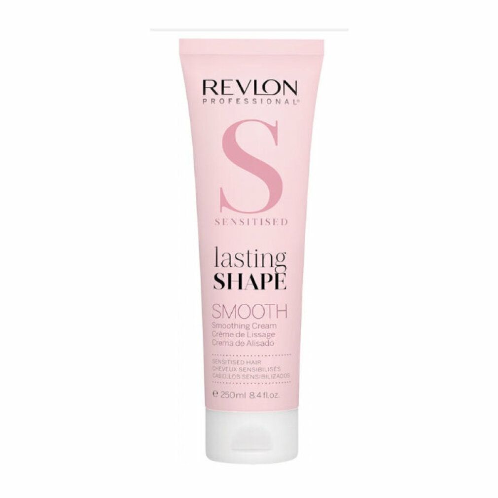 Rosa Tube. Aufschrift: Revlon Professional, Sensitised, Lasting Shape, Smooth. 250ml.