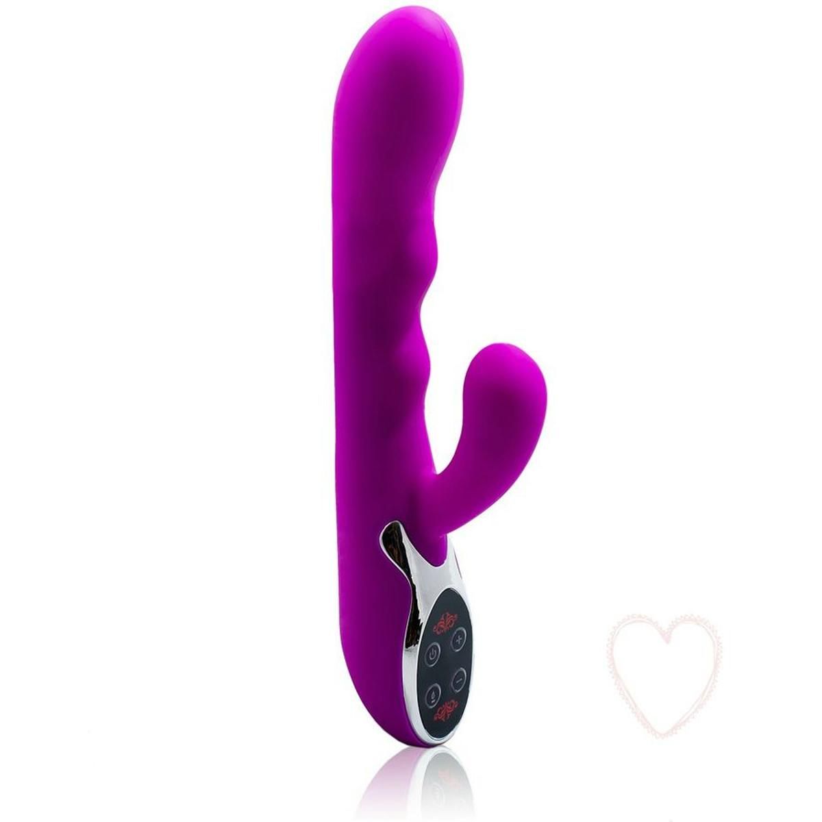 Rabbitvibrator “Crazy” mit Temperatur-Funktion | 10 Vibrationsmodi | Pretty Love