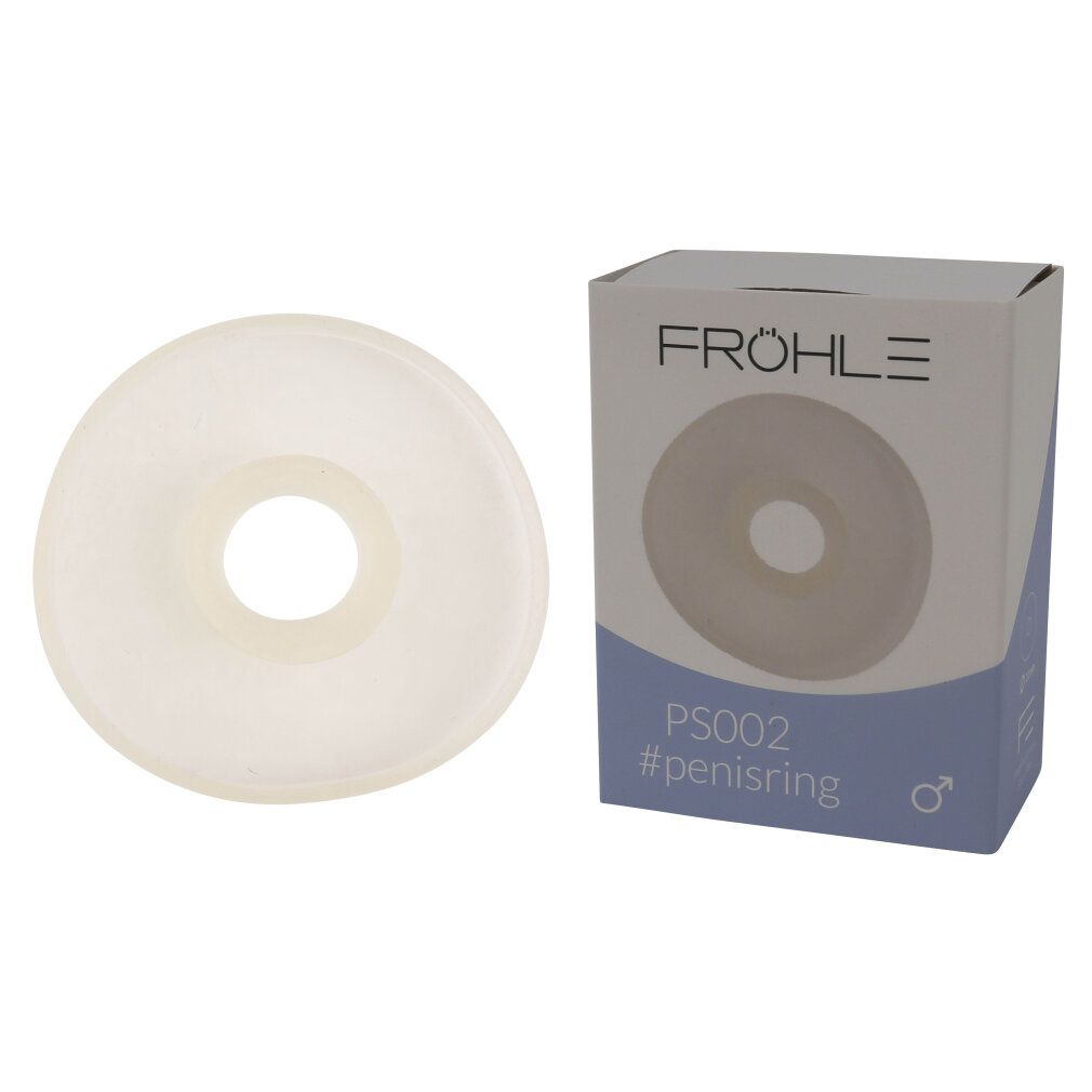 Fröhle PS002 Penisring, 21 mm, aus transparentem Material, rund.