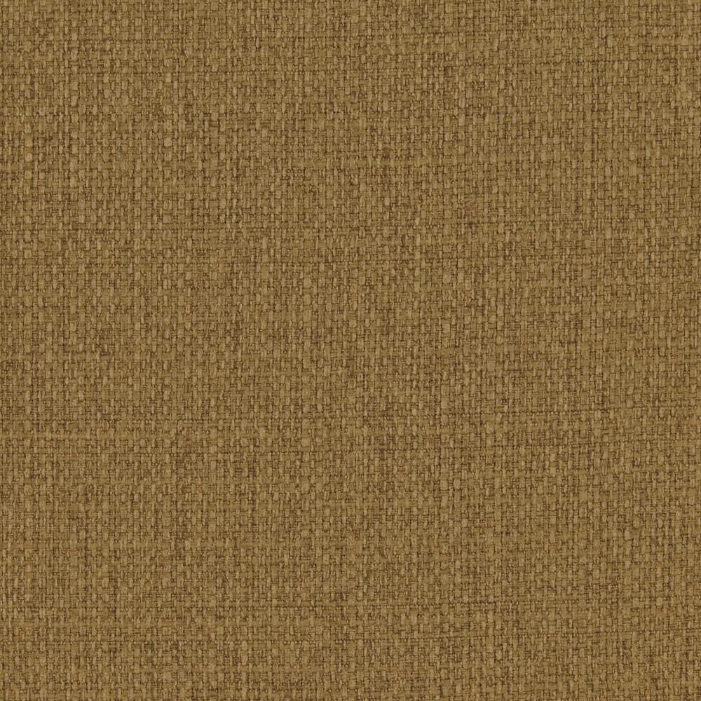 Nahaufnahme des Stoffes. Brauner, grob gewebter Stoff. Texturdetail sichtbar. Geeignet für Polsterung.