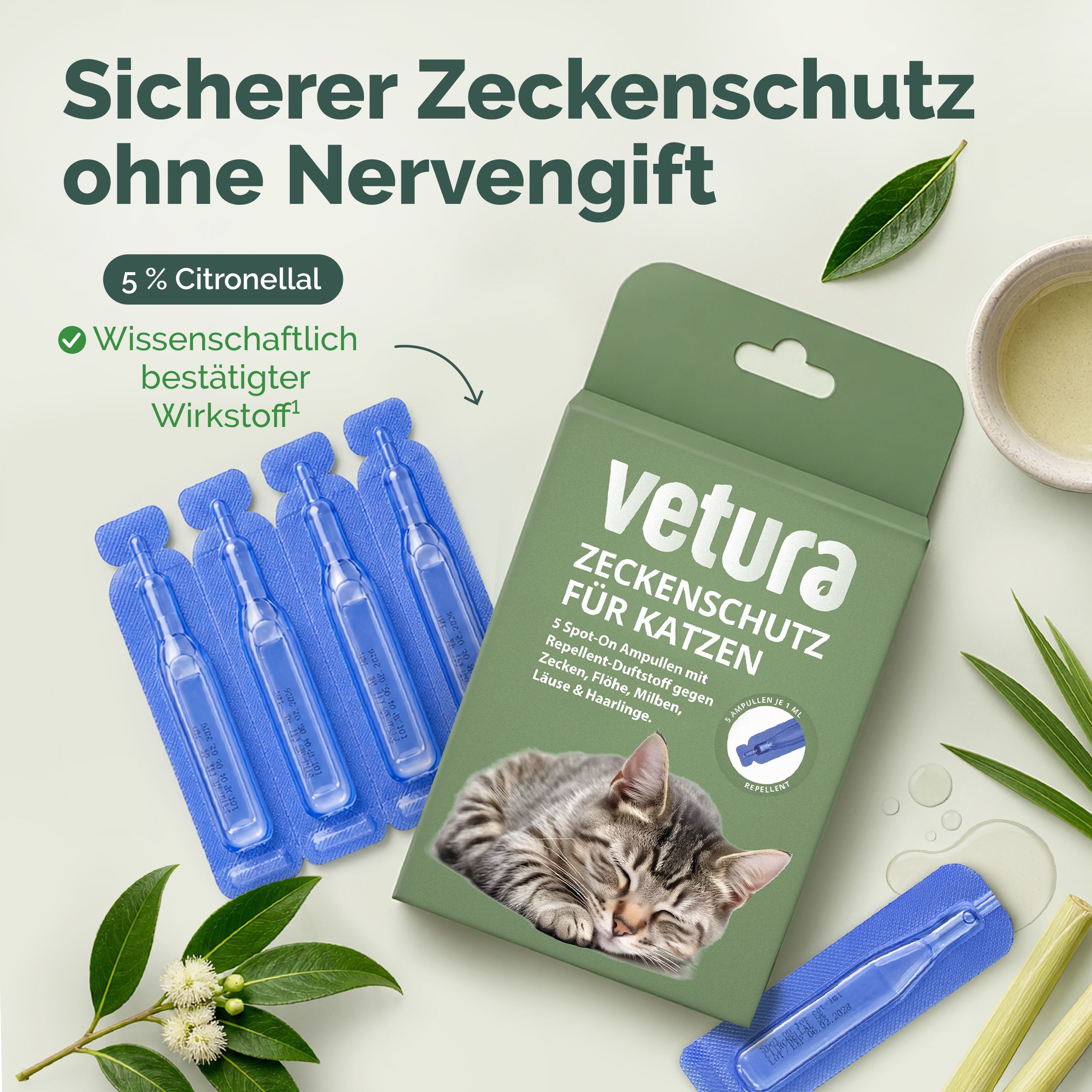Vetura Zeckenschutz für Katzen