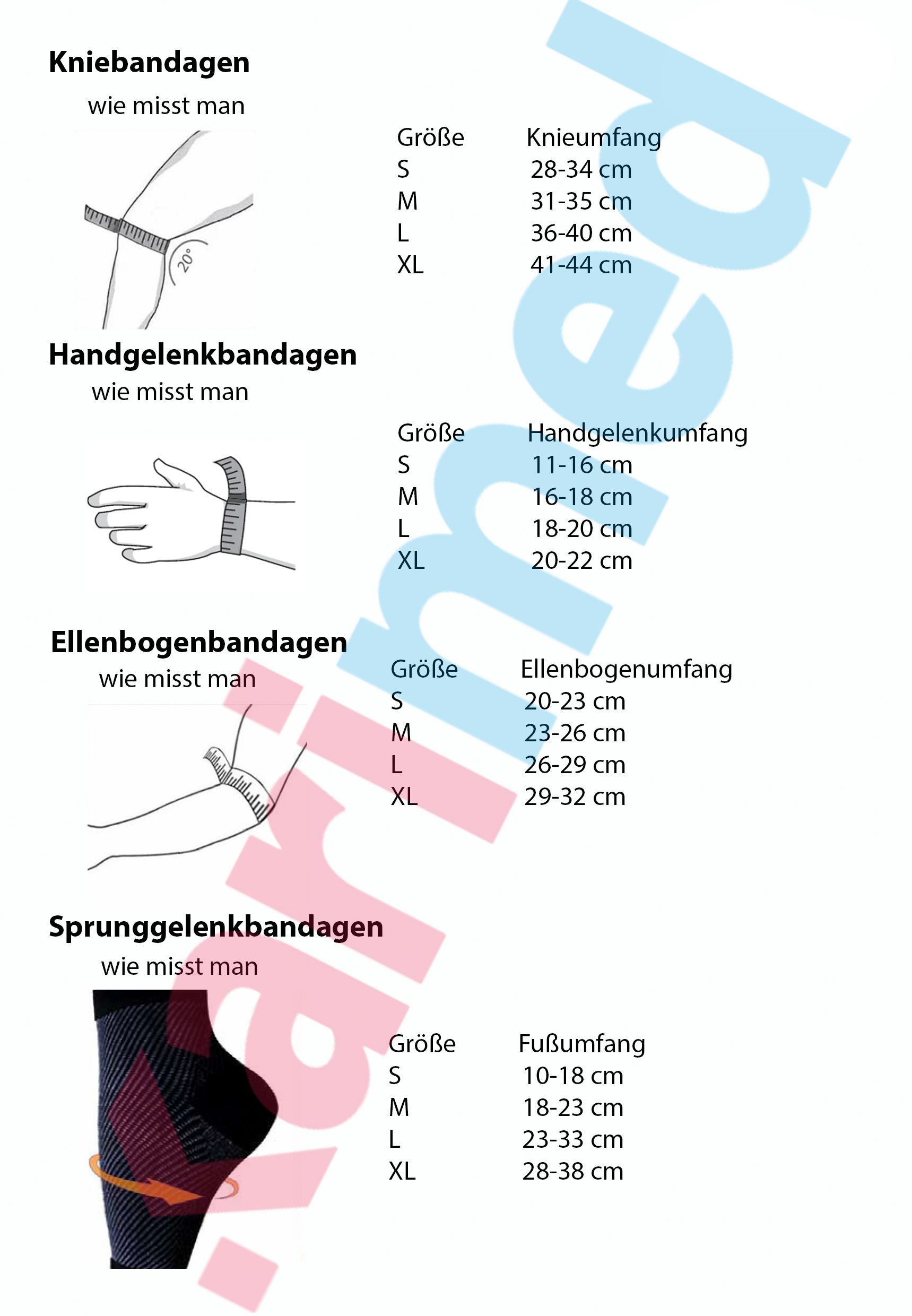 Ellenbogenbandage aus Nylon L