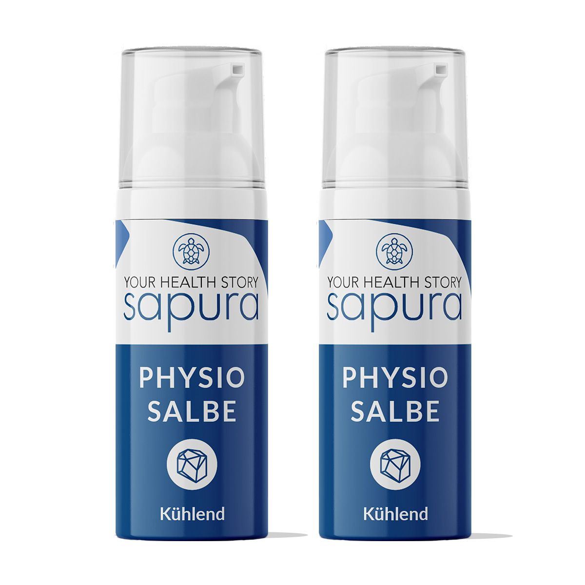 SAPURA® Physio Kühlgel/Sportsalbe mit Menthol & Aloe Vera 2x50 ml