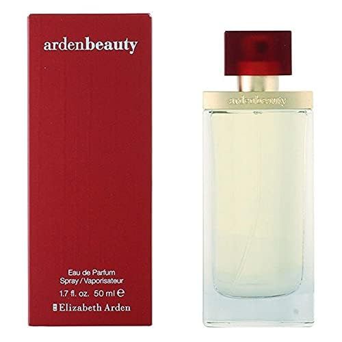Roter Karton und Flakon. Auf dem Karton steht "ardenbeauty" und "Elizabeth Arden".