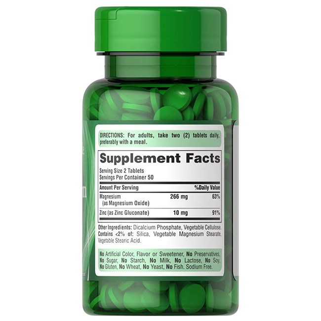 Puritan's Pride Magnesium mit Zink