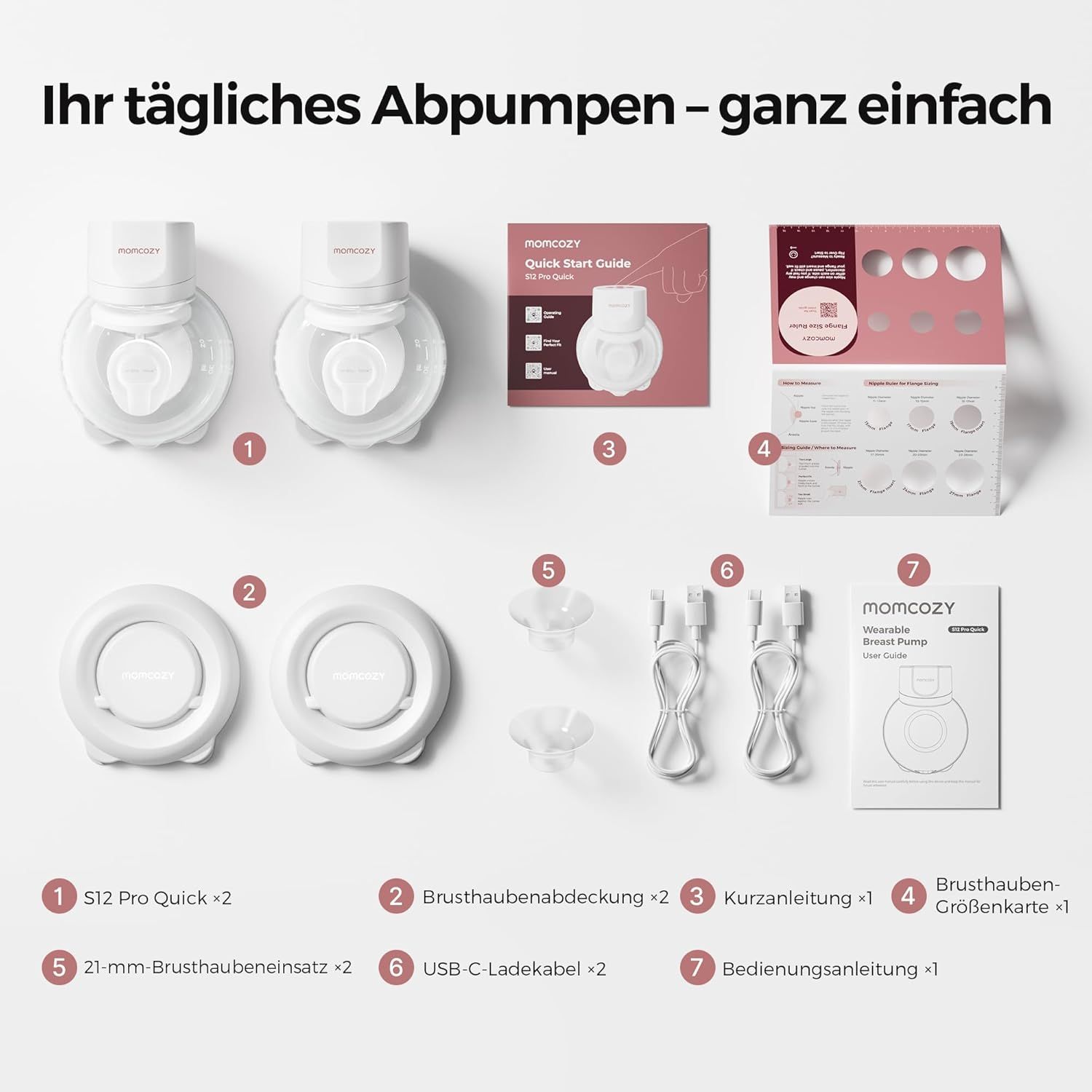 Momcozy Milchpumpe Elektrisch S12 Pro Quick