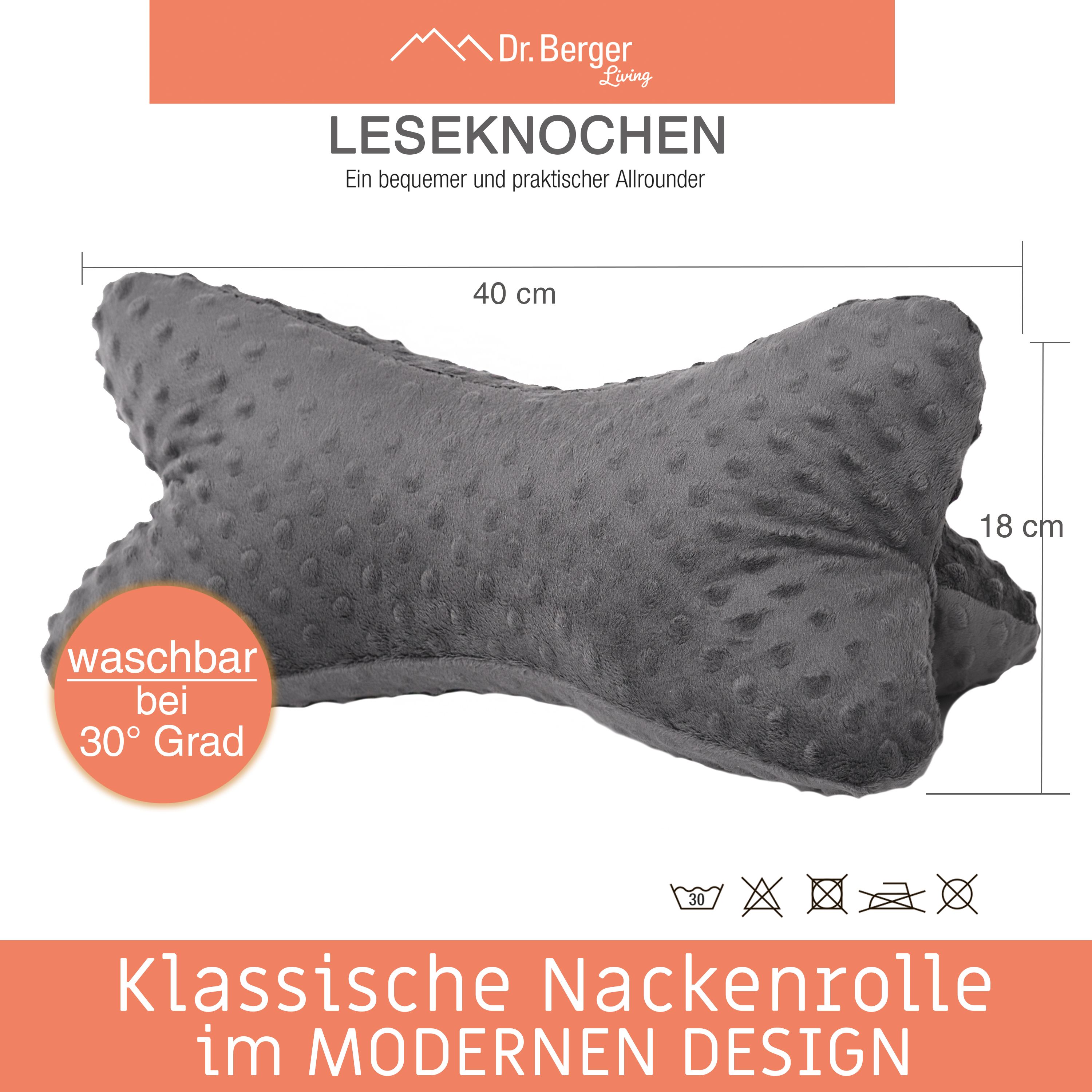 Dr. Berger Leseknochen Minky Sandbeige 40 x 18 cm