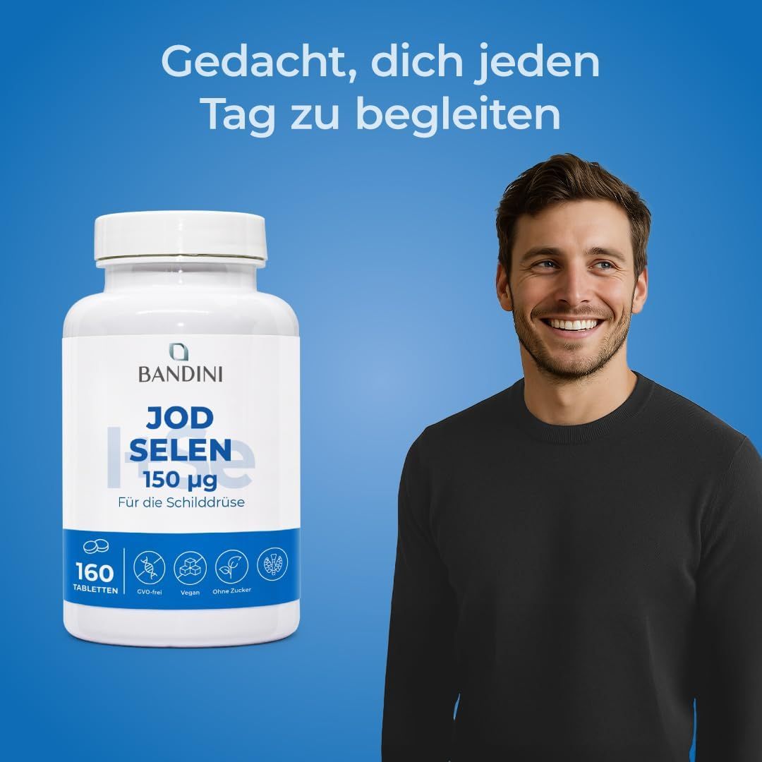 Bandini Jod Selen Tabletten, 160 Stück.