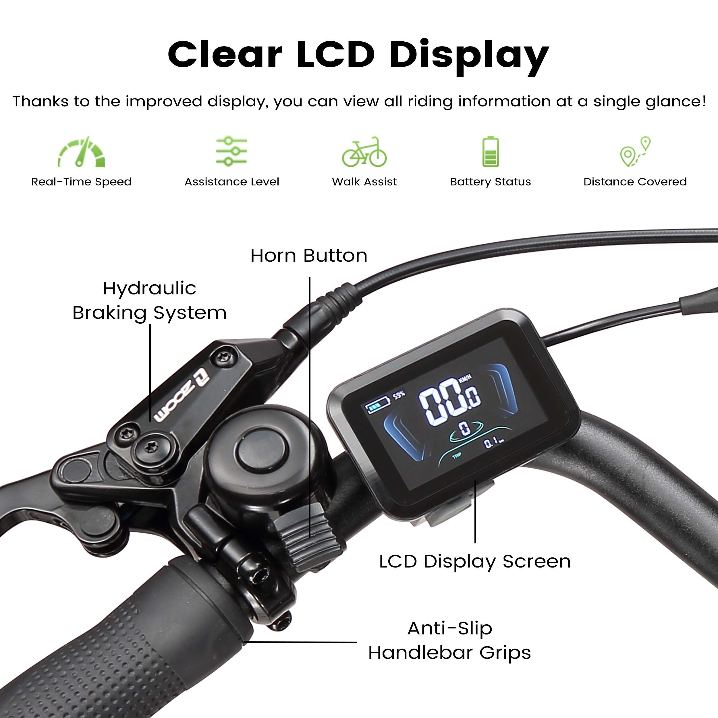 Maxtron Lira Elektrisches Pendler-Fahrrad mit 48V-15Ah-Akku