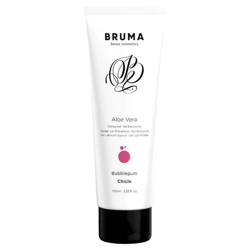 Bruma Gleitgel Aloe Vera, Bubblegum Geschmack, 100ml Tube.
