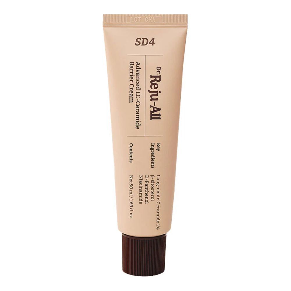 DR.REJU-ALL Advanced LC-Ceramide Barrier Cream Tube. Enthält Long-chain Ceramide, D-Panthenol, Niacinamid.