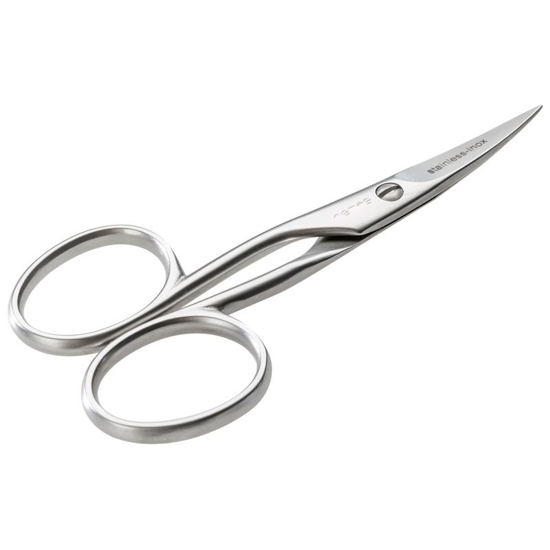 Nagelschere für Linkshänder aus Edelstahl. Mit abgerundeten Griffen und spitz zulaufenden Klingen. Marke: remos lefty.