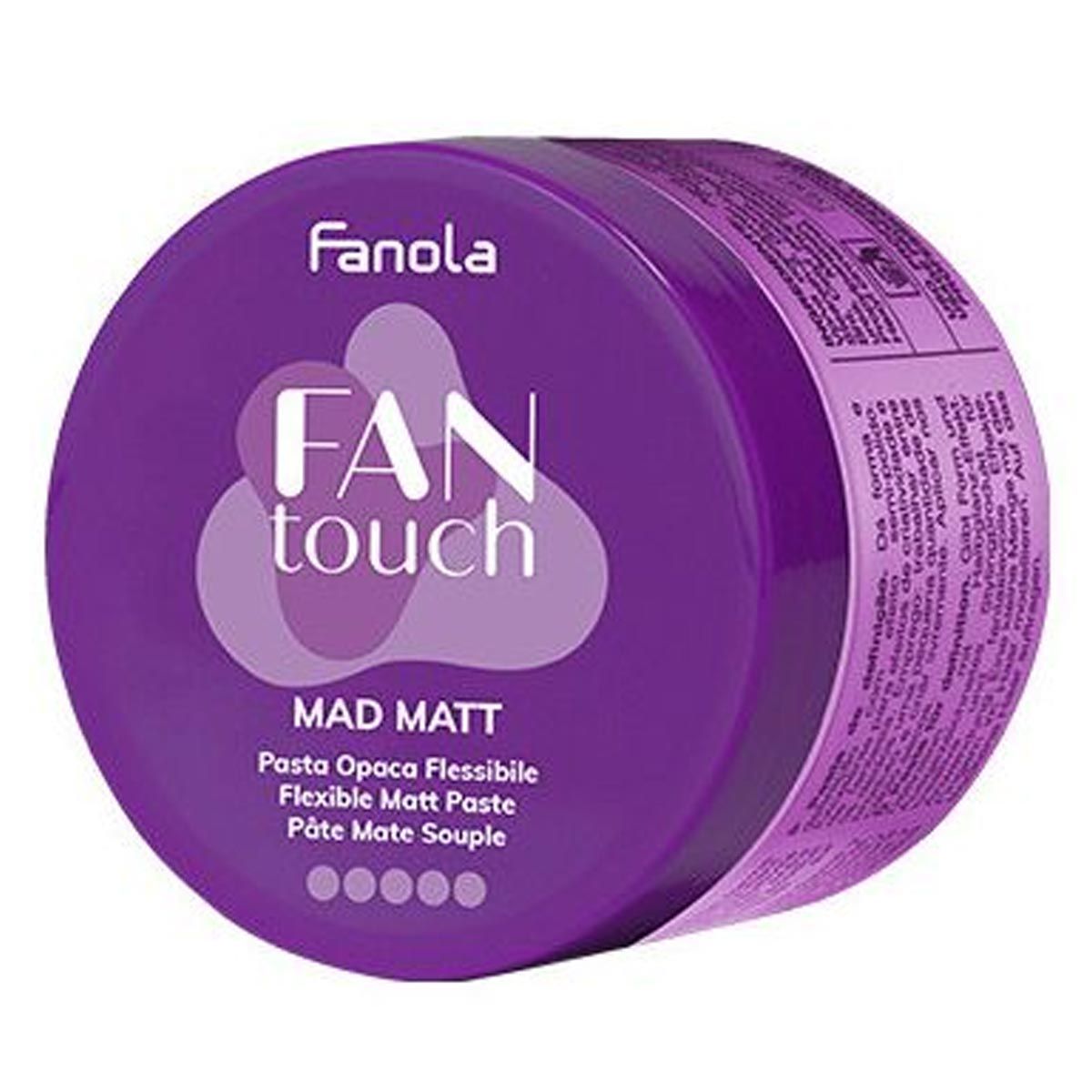 Fanola Fan Touch Mad Matt Haarpaste in violetter Dose.