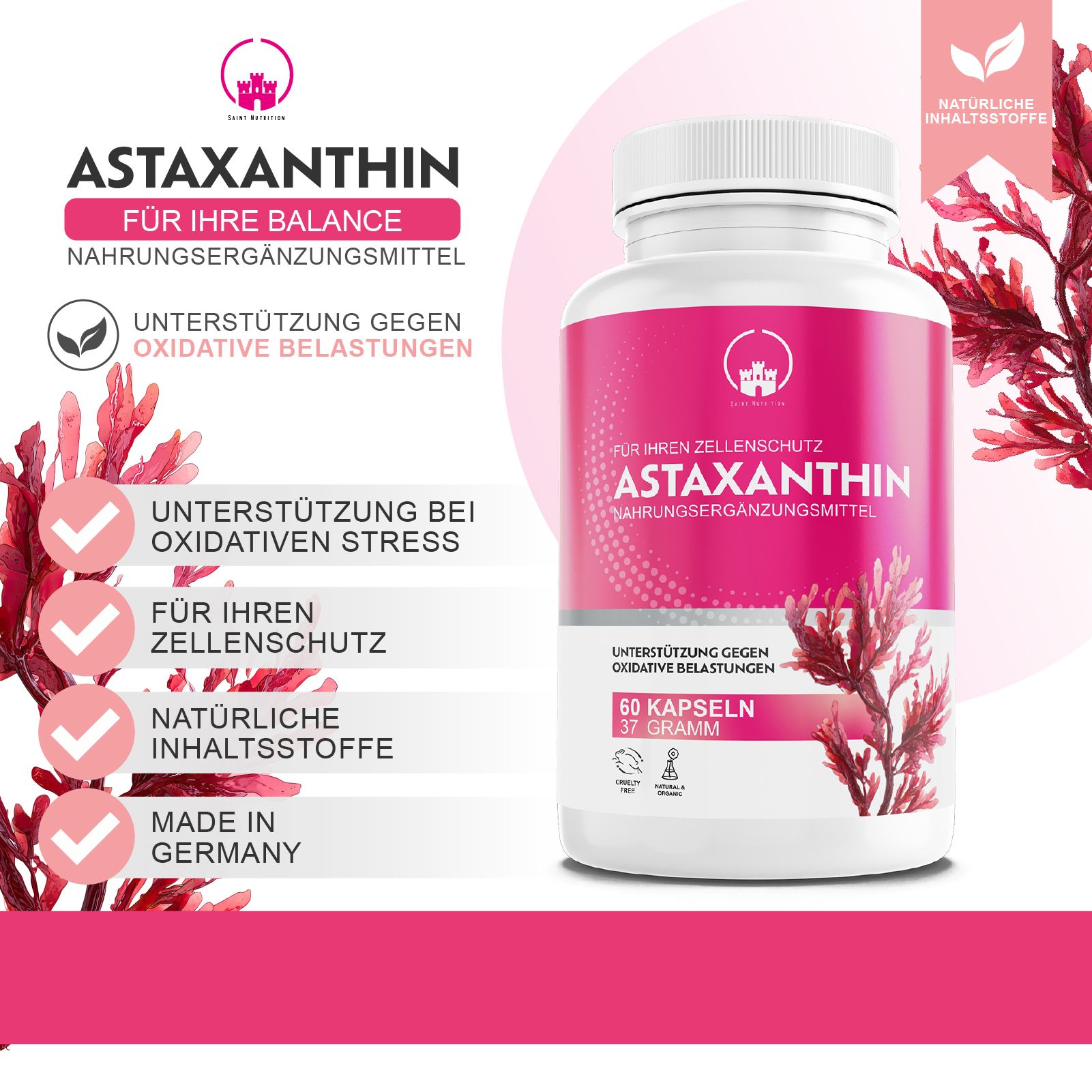 Saint Nutrition Astaxanthin Kapseln