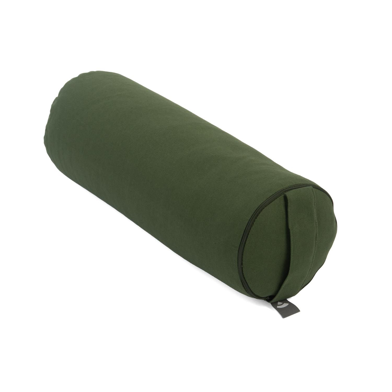 bodhi Yoga MINI BOLSTER ECO (Nackenrolle) Buchweizenschalen waldgrün