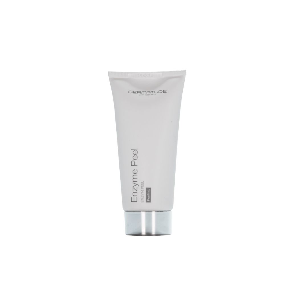 Ein weißer Schlauch 'Enzyme Peel' auf weißem Hintergrund.