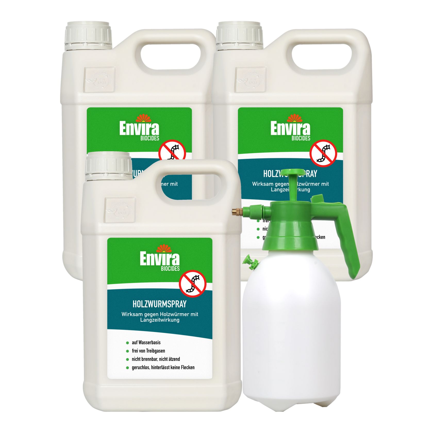 Envira Holzwurmspray mit Drucksprüher