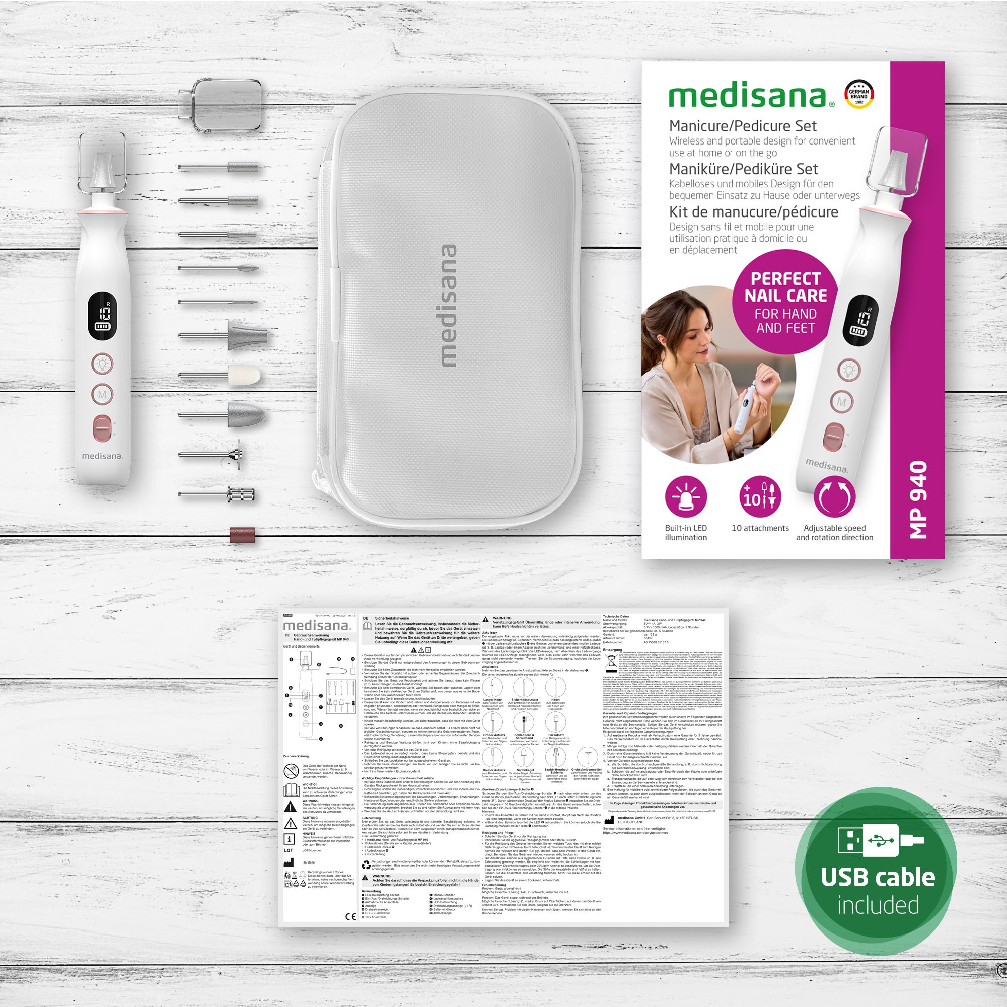 medisana MP 940 Maniküre/Pediküre Set