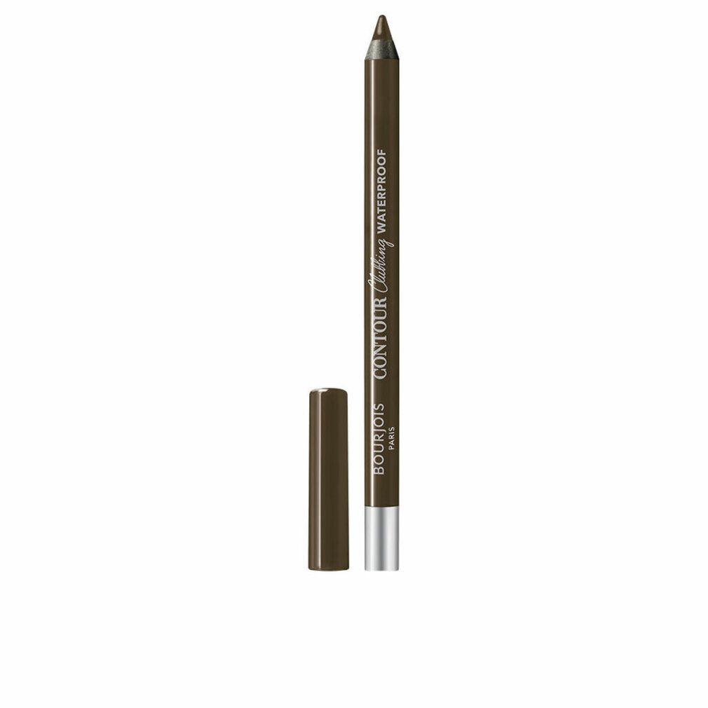 Brauner Eyeliner-Stift mit Kappe. Aufschrift: Bourjois, Contour Clubbing Waterproof.
