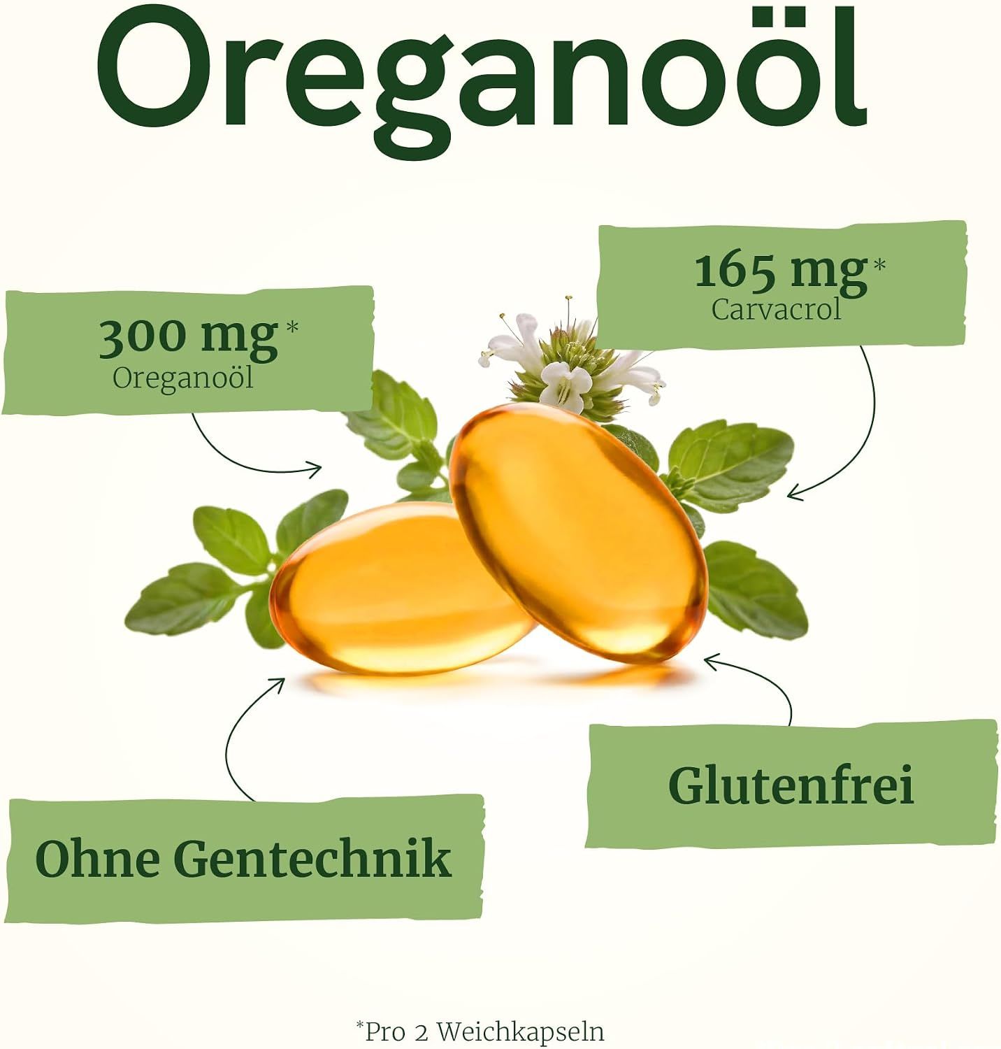 Nobi Nutrition Oreganoöl Kapseln, 120 Stück.