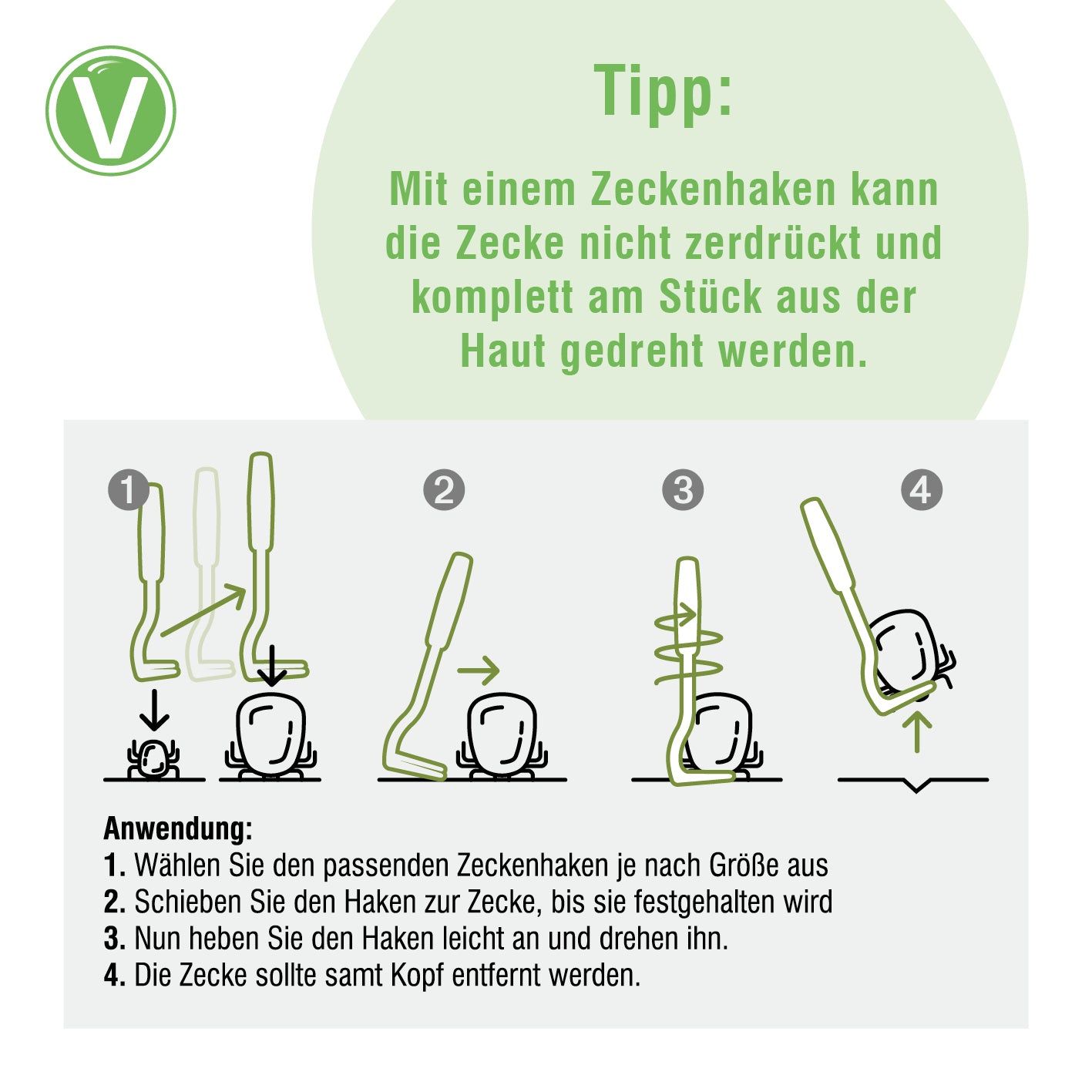 Vetlando Zeckenhaken 3er Set