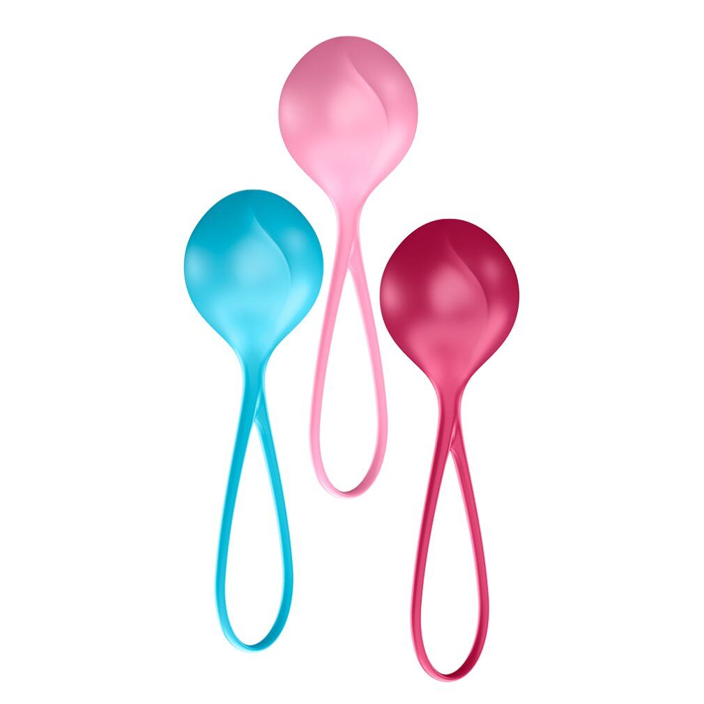 Liebeskugel-Set "Loveballs Training" | verschiedene Gewichte, 100% Silikon | Satisfyer