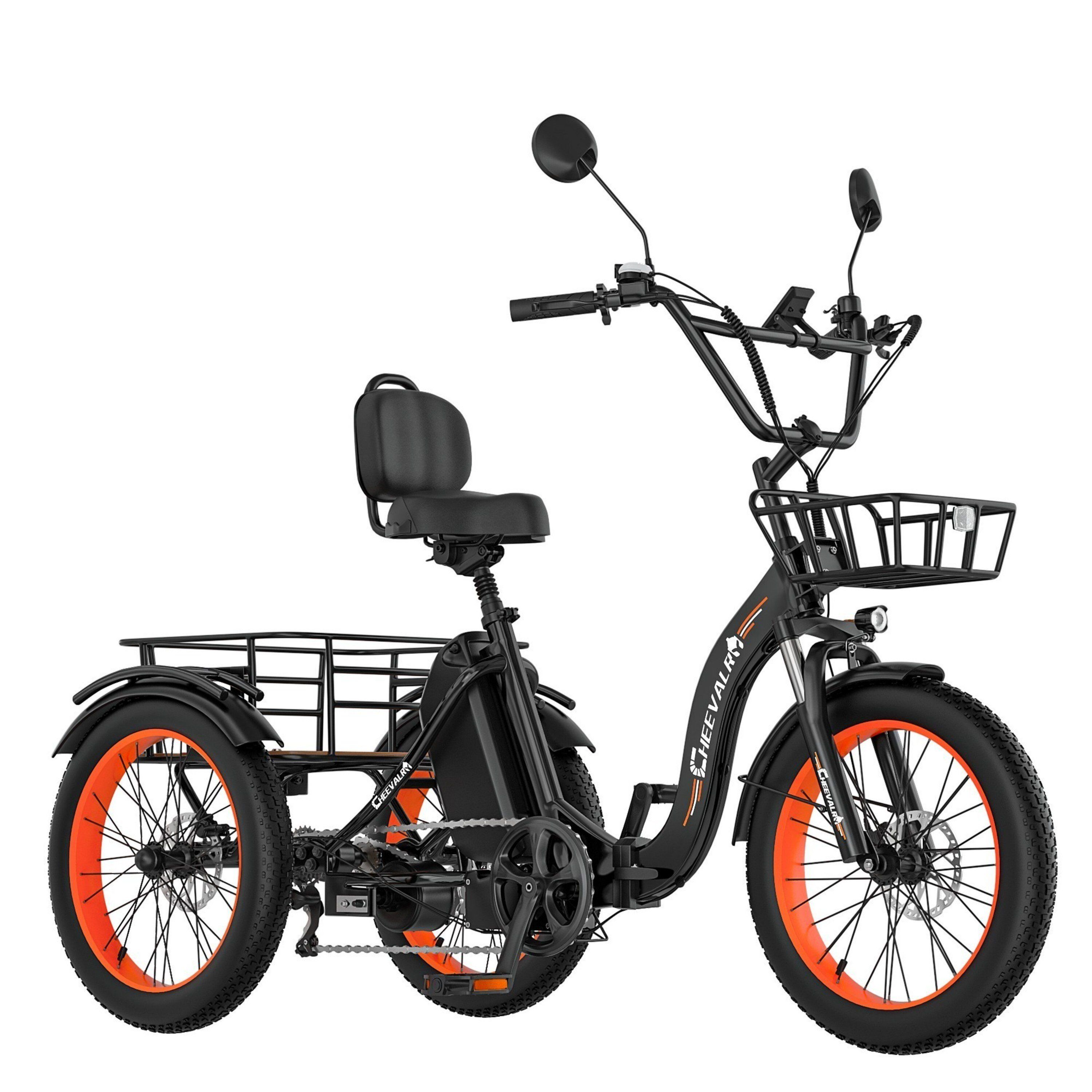 Cheevalry CF750 Elektrisches Lastendreirad mit 48V 20Ah Akku für große Reichweite