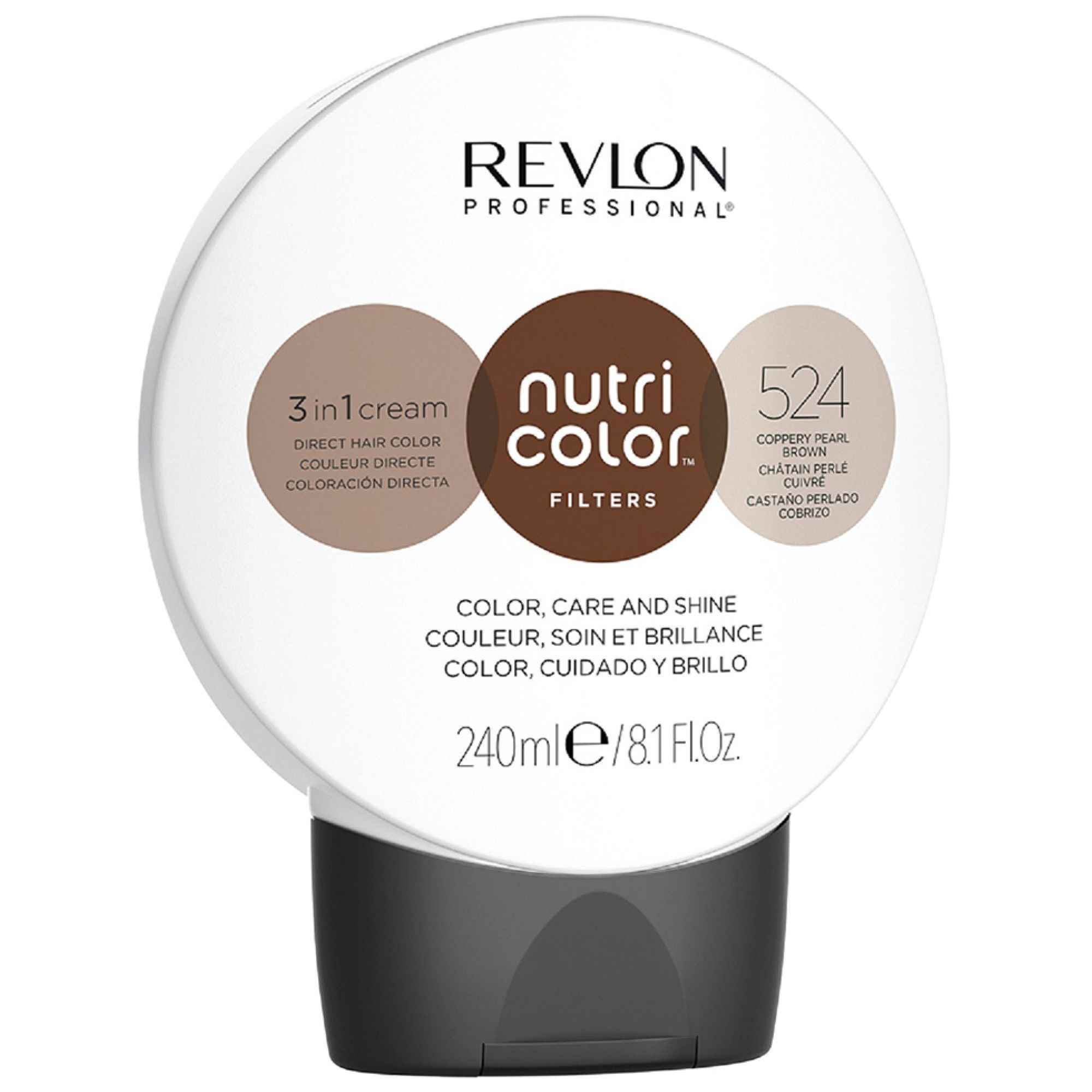 Revlon Professional Nutri Color Filters 524 Kupfer Perle Braun, 240ml.