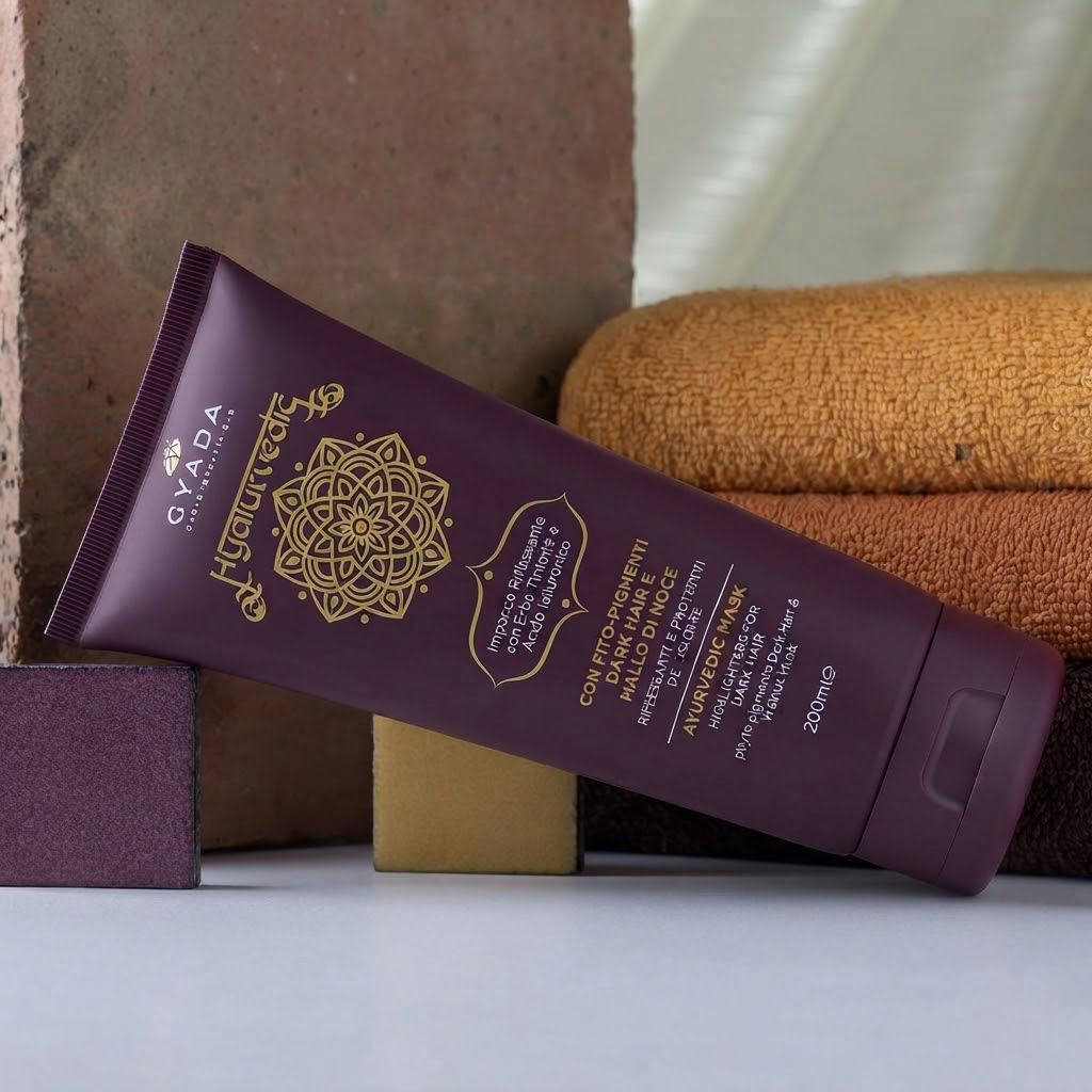 GYADA Hyalurvedic Ayurverda-Maske für dunkles Haar, 200ml.
