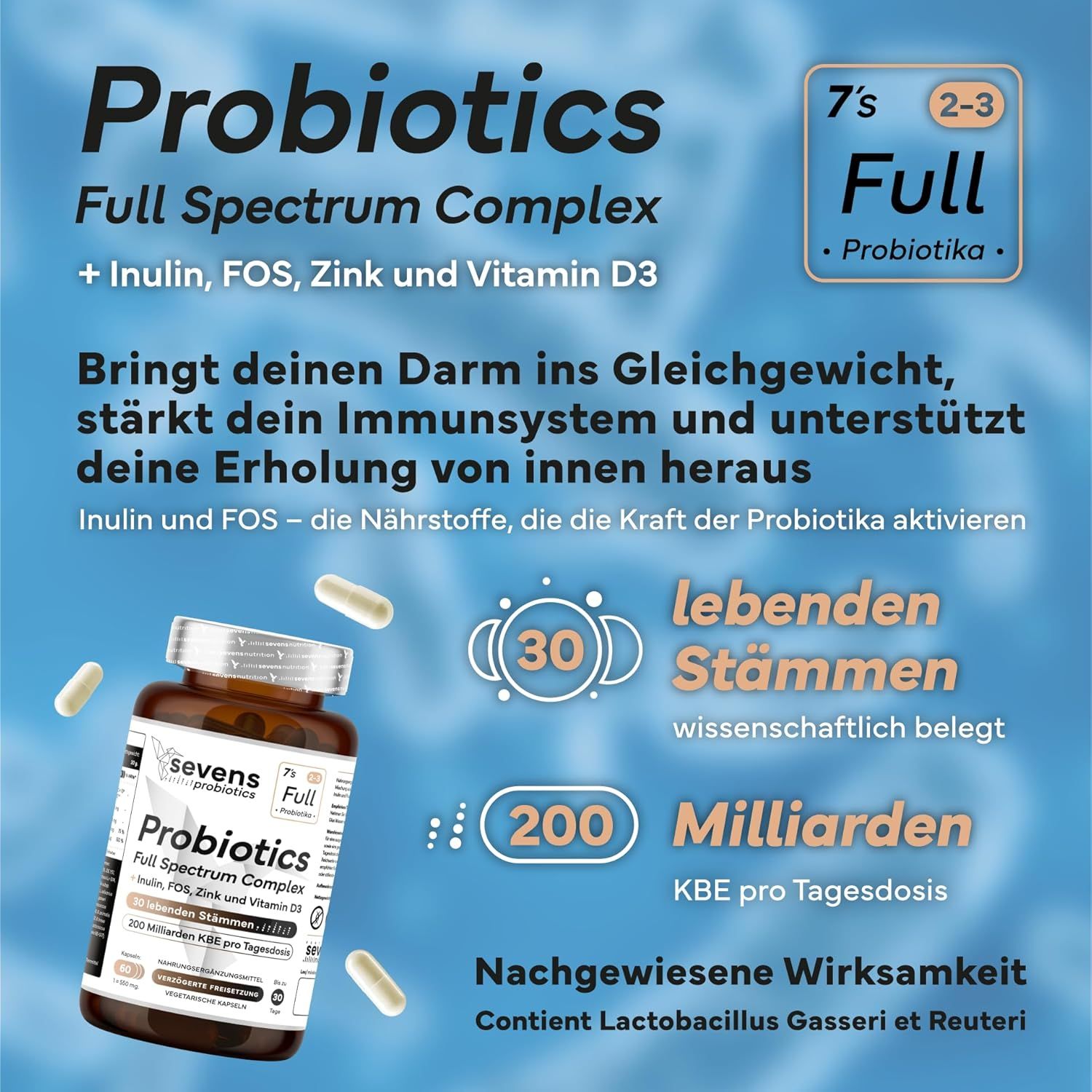 SEVENS NUTRITION Probiotika Komplex Kapseln