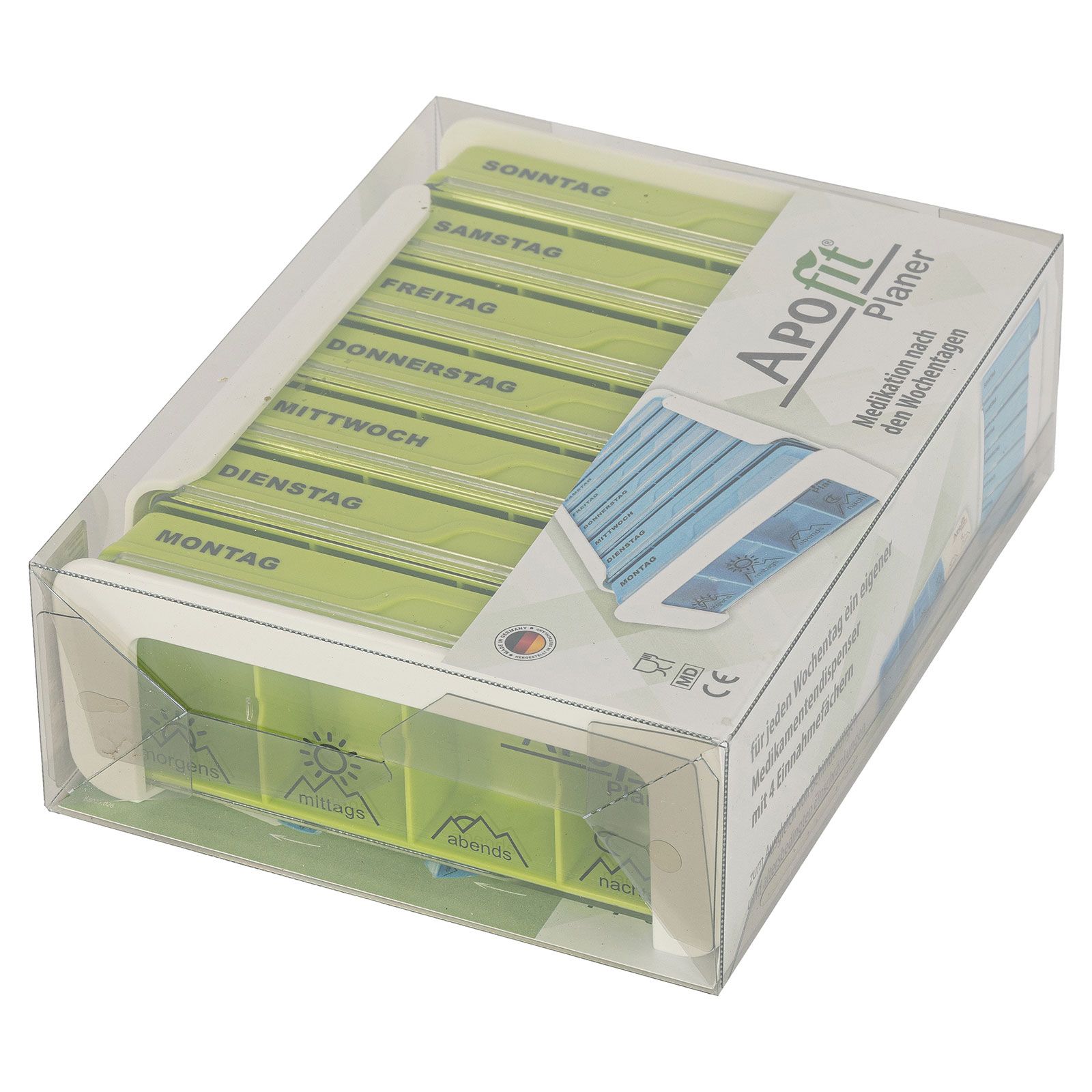 APOfit Wochendispenser 7 Dosierer Planer grün