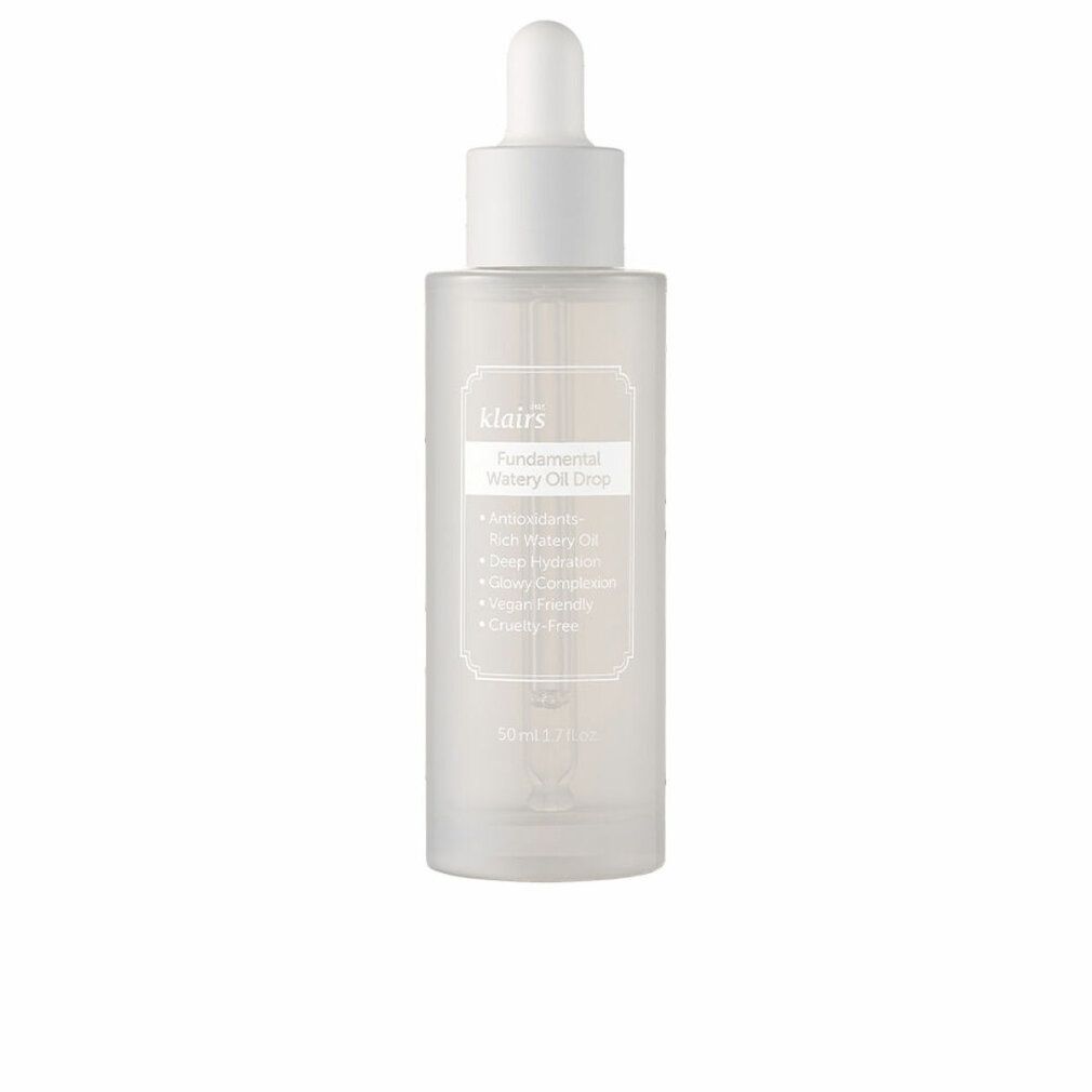 Klairs Fundamental Watery Oil Drop Serum in matter Glasflasche mit Pipette. Enthält 50ml.