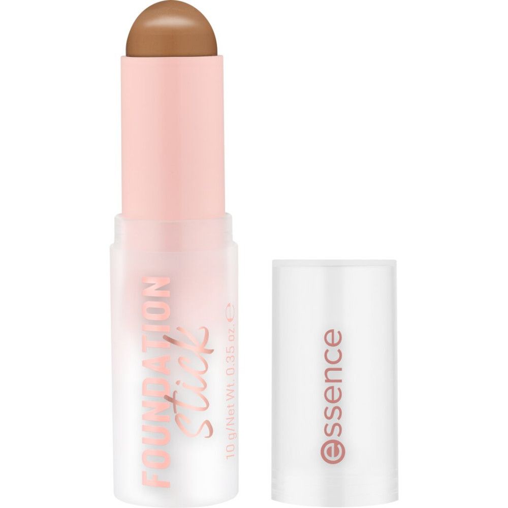 Foundation Stick von Essence. Geöffneter Stift mit Deckel. Produktname und Marke sind sichtbar.