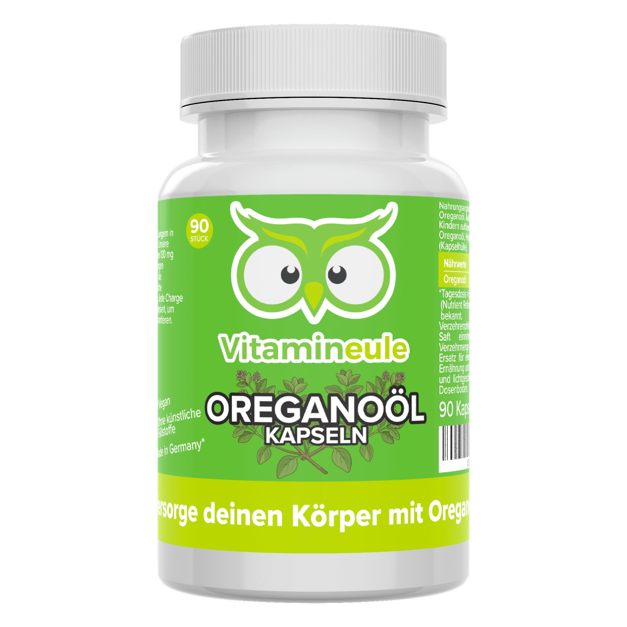 Vergleich: Vitamineule Oreganoöl Kapseln (hochdosiert, bioaktiv, laborgeprüft, Made in Germany, ohne Zusätze) vs. Andere (niedrige Dosis, oft wirkungslos).