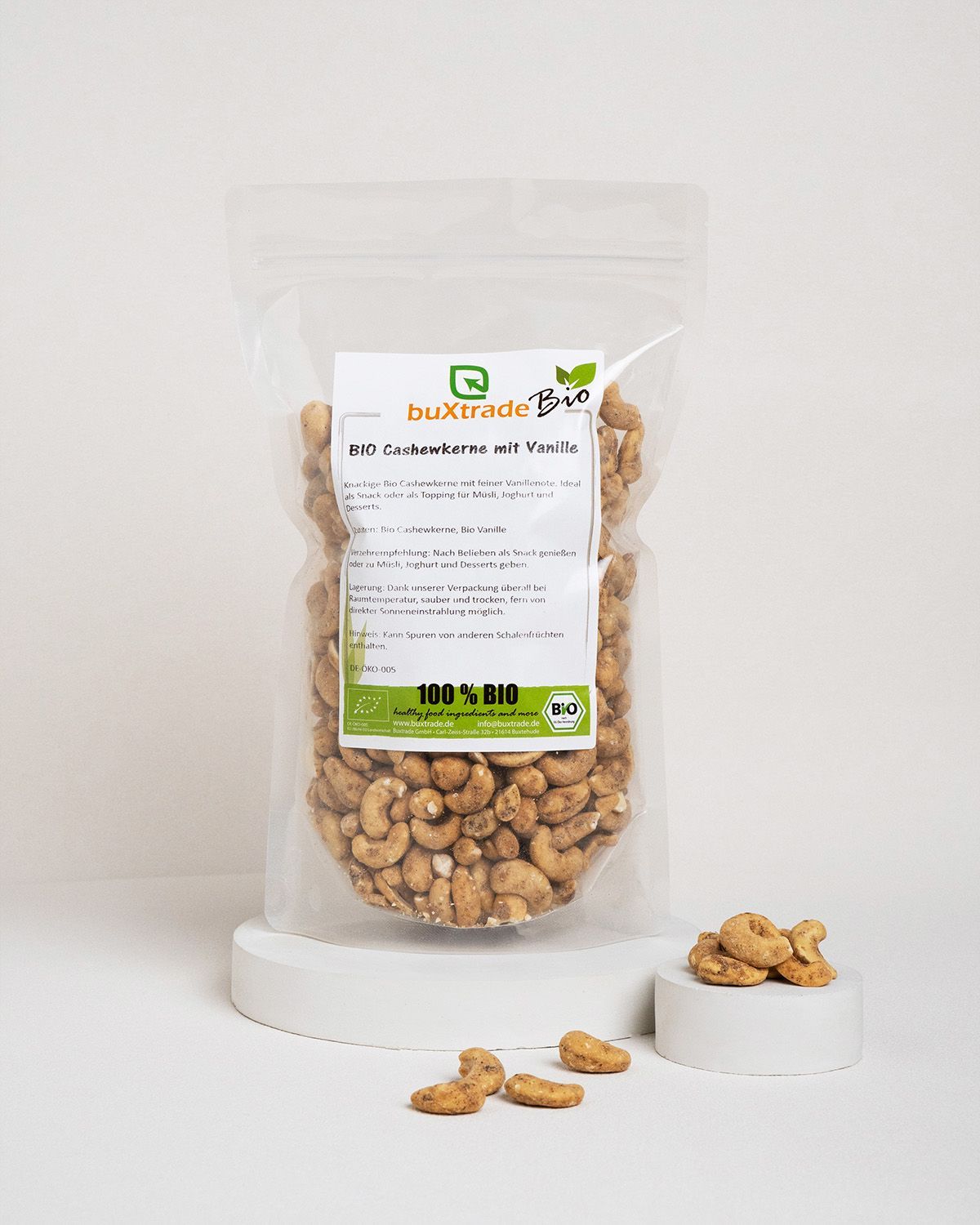 buXtrade Bio Cashewkerne mit Vanille