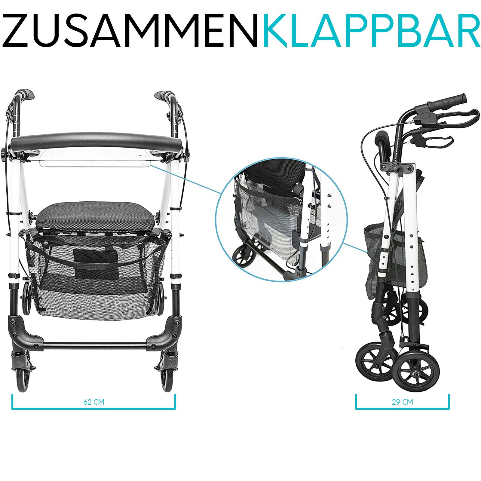 Mobility Plus+ Wohnungs-Rollator IR10+ - Der wendige Indoor Rollator